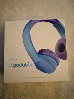 Connect+ Kids Wired Over-Ear Headphones - Blue & Purple Brand New Never Used